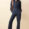 Next Button Through Boilersuit Petite - Jumpsuit - Rinse -Mode Dameskleding Winkel e6a341d9d547456295aad692e01a4e19