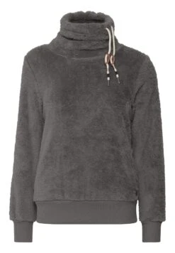 OXMO Oxanniki - Fleece Trui - Grey 13 OXMO Oxanniki - Fleece Trui - Grey -Mode Dameskleding Winkel e80ea954e5da45d3a98dcb902f528315