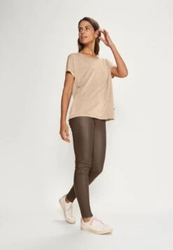 Mos Mosh Kay Tee - T-Shirt Basic - Gold -Mode Dameskleding Winkel eaa5bb5956ec450eaf048187a53fd68f