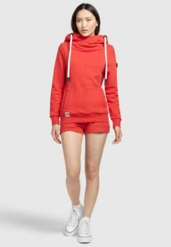 Khujo Rhabea - Hoodie - Rot -Mode Dameskleding Winkel ee4121b0a5904b538b8da831c18375cf