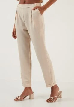 LELA Slim Fit - Broek - Stone -Mode Dameskleding Winkel ef05998f614d4ccea081ae2df5bf9eb5