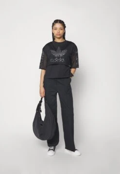 Adidas Originals Big Logo Tee 2 In 1 - T-Shirt Print - Black -Mode Dameskleding Winkel eff972c846524095aed507c8e78aaff1