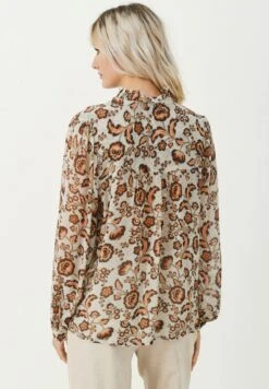 Part Two Viktorine - Overhemdblouse - Koi Japanese Flower Print -Mode Dameskleding Winkel f116128f20944e8faf86de97f9f938e2