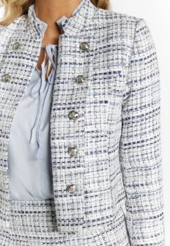 Faina Bouclé - Blazer - Blau Mehrfarbig 10 Faina Bouclé - Blazer - Blau Mehrfarbig -Mode Dameskleding Winkel f8509fe12c2a4505be7d60002b7c5323