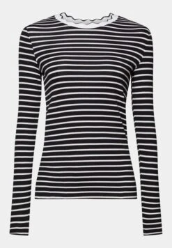 ESPRIT Muschelkante Am Ausschnitt - Longsleeve - Black -Mode Dameskleding Winkel fa88b8a317f442b197e55058f33ae2e5