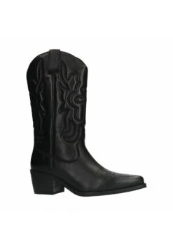 Cowboy-/Bikerlaarzen - Schwarz 9 Cowboy-/Bikerlaarzen - Schwarz -Mode Dameskleding Winkel fac461bd99c4468ca16f1f1e8e582933