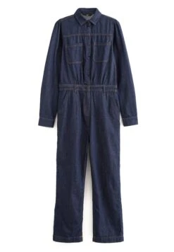 Next Button Through Boilersuit Petite - Jumpsuit - Rinse -Mode Dameskleding Winkel fcf3d0bbe49542deb1ca8ae9a2a3ad72